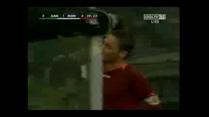 Sampdoria Vs Roma - Wonderful Goal By Totti
