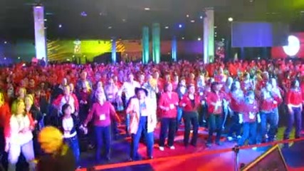 Largest cha - cha slide dance 