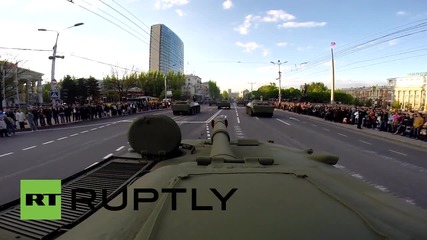 GoPro камера върху танк в Украйна