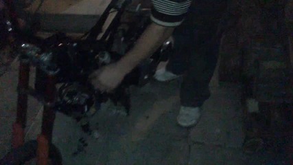 Pocket bike with yamaha jog engine !