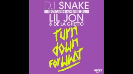 *2014* Dj Snake ft. Lil Jon & De La Ghetto - Turn down for what ( Spanish version )