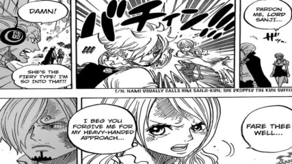 One Piece Manga - 844 Luffy vs Sanji