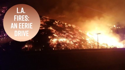 L.A. hills look like hot lava in this haunting video