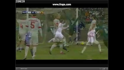 03.02.2011 Бари 0 - 1 Интер гол на Караха 