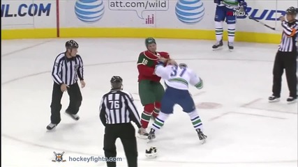 Яко бой в хокея Rick Rypien vs Brad Staubitz 