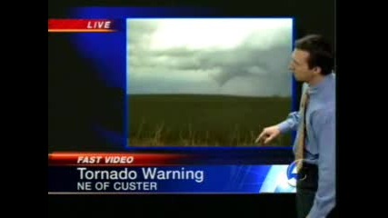 Tornado Forms Live On Local Tv Station In