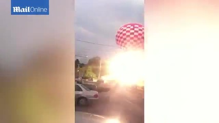 Въздушен балон се взриви