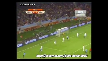 Уругвай 0 - 0 Франция Футболно първенство 2010 11.06.2010 