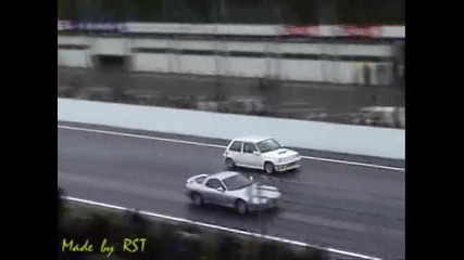 Renault 5 Gt Turbo срешту Mazda Rx7