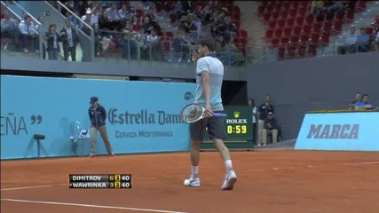 Dimitrov Wows With Hot Shot Against Wawrinka