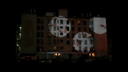 Black Flag: Giant 3d ants projection 