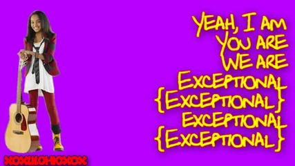 China Anne Mcclain - Exceptional (full) - Lyrics on Screen (