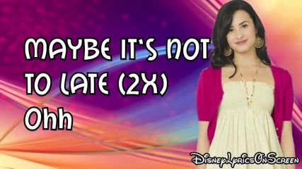Camp Rock 2 - It `s Not Too Late (lyrics On Screen) Hd