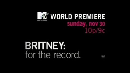 New Britney Spears - For The Record Commer