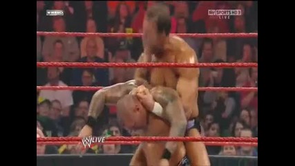 Wwe Raw 01 18 10 Randy Orton vs Chris Masters 