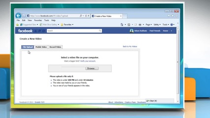 Facebook®: How to add videos?