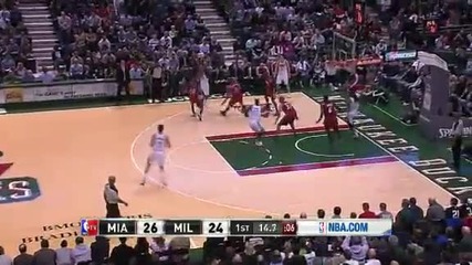 Nba Circle - Miami Heat Vs Milwaukee Bucks Highlights 15 March 2013 www.nbacircle.com