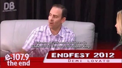 Entrevista de Demi Lovato nos bastidores do Endfest 2012 (legendado)