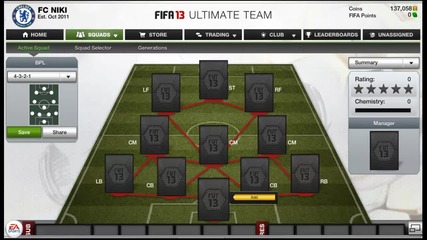 Fifa 13 | Ultimate Team | Squad Builder | Bpl 8550 coins (ep5)