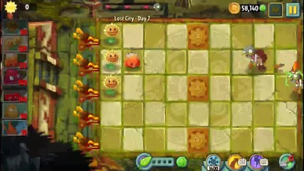 Plants vs Zombies 2 - Lost City - Нива от 1 до 10