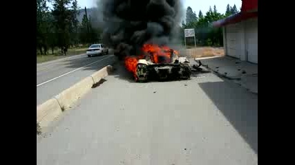 Ужасно! Ferrari Enzo гори