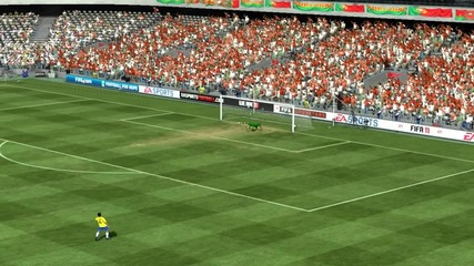 гол от 40 метра на Велосо Fifa 11 - Португалия - Бразилия