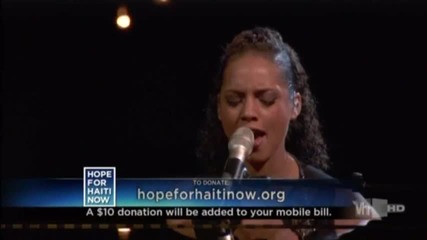Hope for Haiti Now - A Global Benefit for Earthquake Relief. Alicia Keys - Prelude to a Kiss 