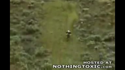 Extreme Mountain Bike Down Hill