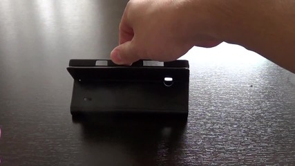 Кожен калъф с магнитна закопчалка за Nokia Lumia 930 - черен