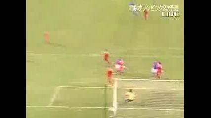 U - 22 Japanese Honda Super Free Kick!!
