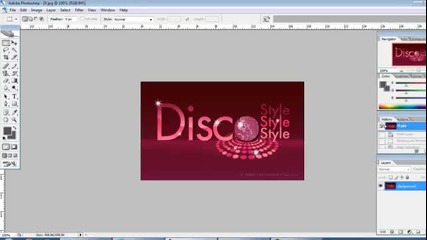 Урок с Photoshop - Премахване на текст от gradient