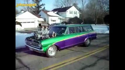 Chevy Nova 1965 С 2 Компресора 