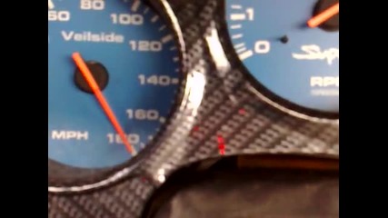 Toyota Supra 0 - 200 ish Mph run, I mile drag racing Hks T51r Spl 
