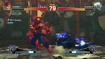 Super Street Fighter Iv Arcade Edition - Oni Akuma Vs Evil Ryu