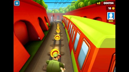Subway Surfers Epizode #19 (извинете,че е малък но играя от 1 ден)