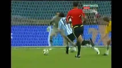 Argentina 1 - 0 Brazil (17.11.2010) Goal Messi 
