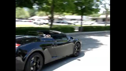 Black Lamborghini Gallardo Spyder 