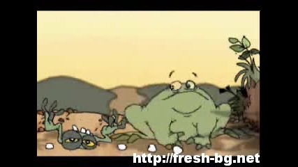 Забавен бой между жаби 