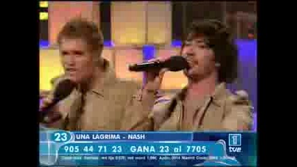 Nash - Una Lagrima Евровизия 2007 Spain
