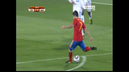 21.06.2010 - Световно Първенство - Испания 2 - 0 Хондурас втори гол на Давид Вия 