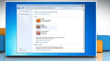 How To Set Up Parenta Control In Windows® 7 Based Pc