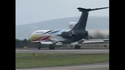 Tu - 154m Bhair Landing At Egcc