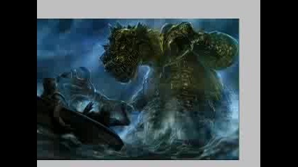 Speed Painting a sea Monster 
