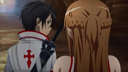 Kirito and Asuna Kiss scene - Sword Art Online