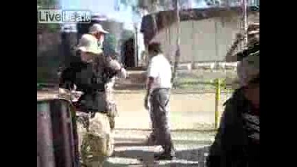 Us Soldiers Dancing With Iraqi Security - 2