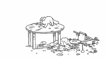 Simon's Cat in 'lunch Break'