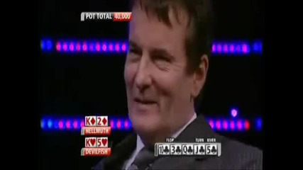 Hilarious poker moment Phil Hellmuth&devilfish 