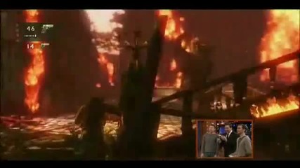 Uncharted 3 - Gameplay - on Late Night with Jimmy Fallon 