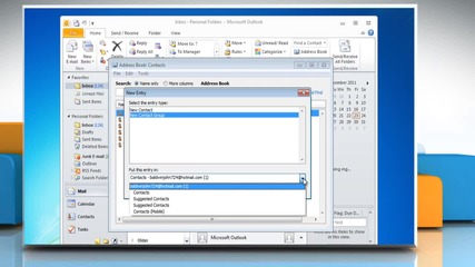 Microsoft® 2010: How to create a distribution list on Windows® 7?