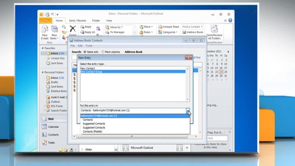 Microsoft® 2010: How to create a distribution list on Windows® 7?
